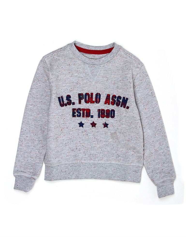 U.S. Polo Assn. Casual Wear Applique Boys Sweat Shirt